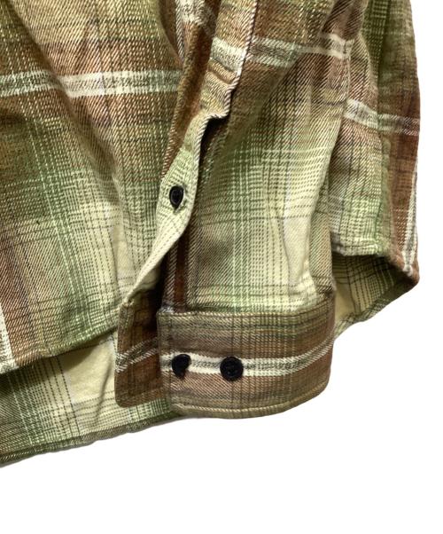 SUPREME（シュプリーム）Supreme (シュプリーム) Shadow Plaid Flannel Shirt（シャドウプレイド フランネルシャツ） グリーン サイズ:Sの古着・服飾アイテム