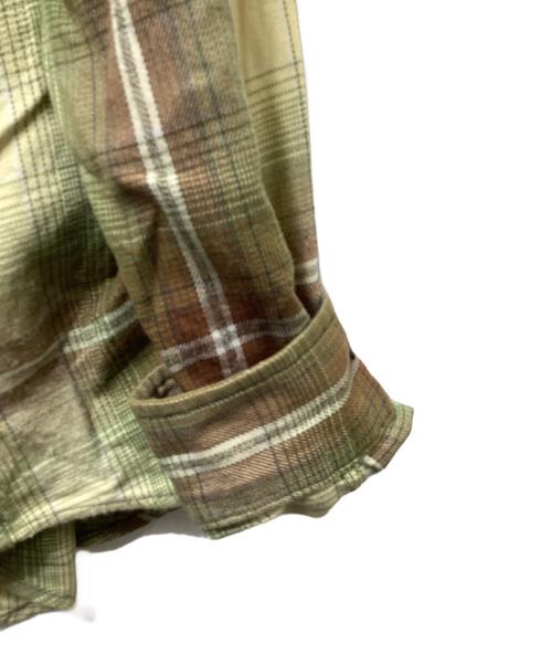 SUPREME（シュプリーム）Supreme (シュプリーム) Shadow Plaid Flannel Shirt（シャドウプレイド フランネルシャツ） グリーン サイズ:Sの古着・服飾アイテム