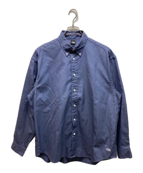THE NORTH FACE（ザ ノース フェイス）THE NORTH FACE (ザ ノース フェイス) ロングスリーブハーフドームシャツ ブルー サイズ:Lの古着・服飾アイテム