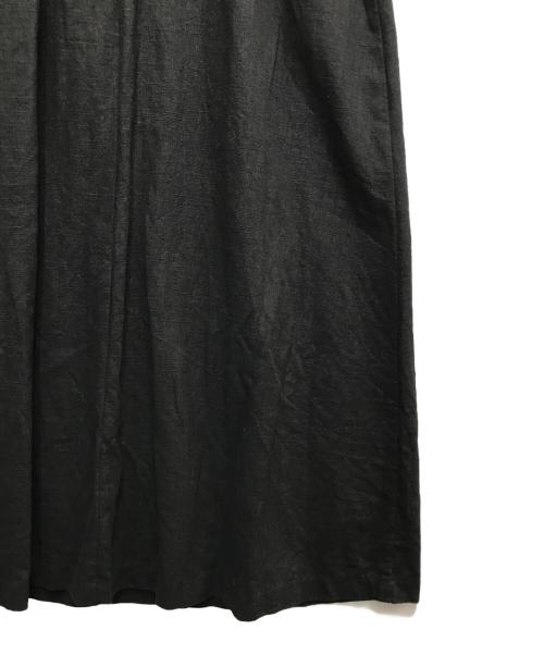RIM.ARK（リムアーク）RIM.ARK (リムアーク) リネン混バックオープンストラップドレス ブラック サイズ:36の古着・服飾アイテム