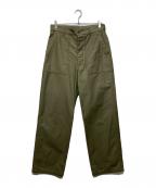 HYKEハイク）の古着「BACK SATIN BAKER PANTS」｜カーキ