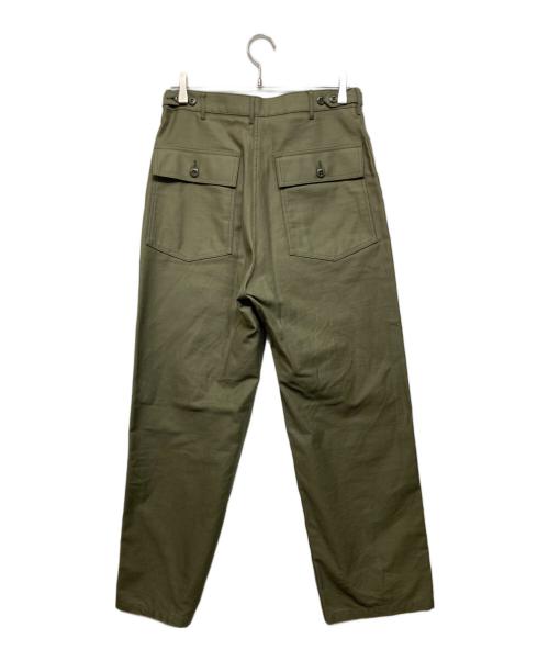 HYKE（ハイク）HYKE (ハイク) BACK SATIN BAKER PANTS カーキ サイズ:XXLの古着・服飾アイテム