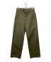 HYKE（ハイク）の古着「BACK SATIN BAKER PANTS」｜カーキ