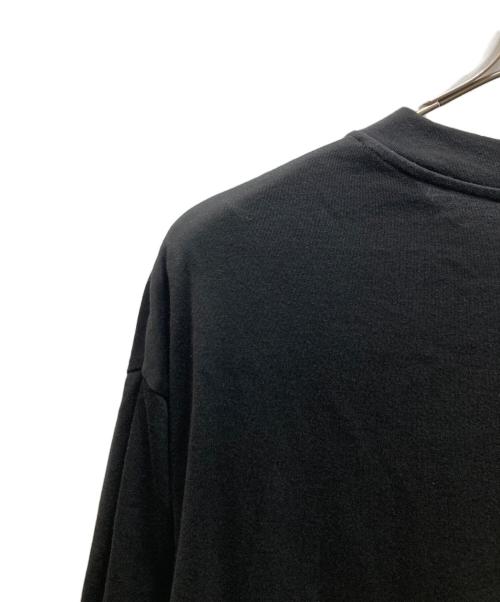 MARGARET HOWELL（マーガレットハウエル）MARGARET HOWELL (マーガレットハウエル) COLLAGE PRINT COTTON JERSEY TOP ブラック サイズ:Lの古着・服飾アイテム