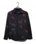 LAD MUSICIAN（ラッドミュージシャン）の古着「DECHINE STANDARD SHIRT INKJET ROSE PHOTO」｜ブラック