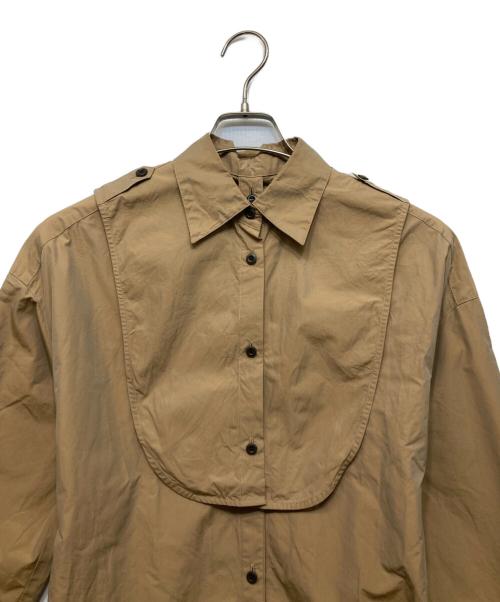 allureville（アルアバイル）allureville (アルアバイル) ディタッチャブルシャンブレーワンピース ブラウン サイズ:2の古着・服飾アイテム