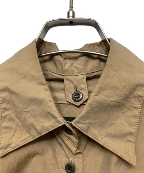 allureville（アルアバイル）allureville (アルアバイル) ディタッチャブルシャンブレーワンピース ブラウン サイズ:2の古着・服飾アイテム