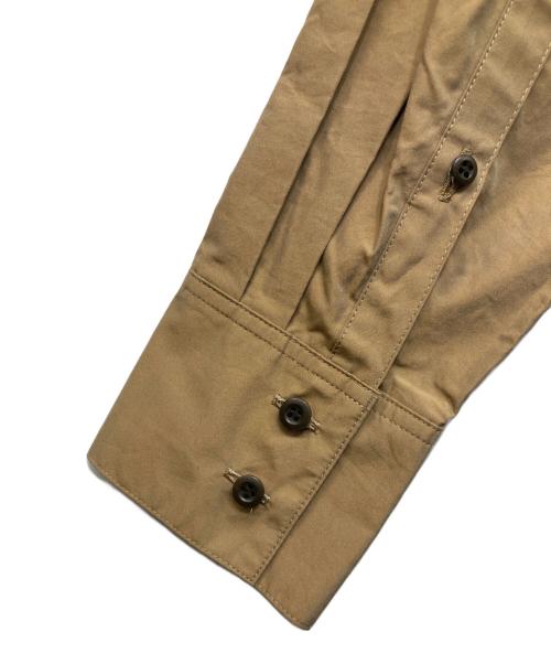 allureville（アルアバイル）allureville (アルアバイル) ディタッチャブルシャンブレーワンピース ブラウン サイズ:2の古着・服飾アイテム
