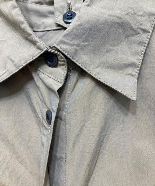 allureville（アルアバイル）allureville (アルアバイル) ディタッチャブルシャンブレーワンピース ブラウン サイズ:2の古着・服飾アイテム