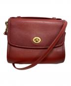 COACHコーチ）の古着「キップ ターンロック クロスボディ」｜レッド