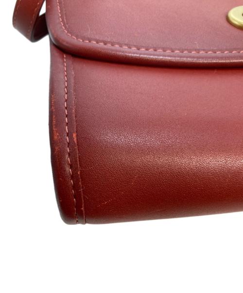COACH（コーチ）COACH (コーチ) キップ ターンロック クロスボディ レッドの古着・服飾アイテム