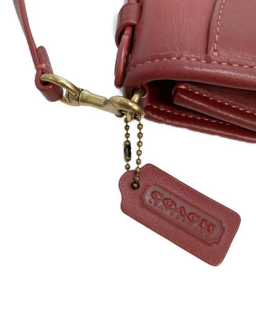 COACH（コーチ）COACH (コーチ) キップ ターンロック クロスボディ レッドの古着・服飾アイテム