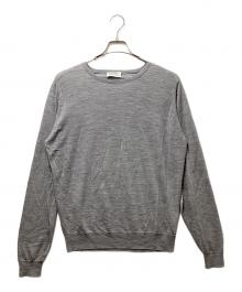 JOHN SMEDLEY（ジョンスメドレー）の古着「クルーネックウールニット」｜グレー