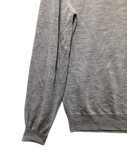 JOHN SMEDLEY（ジョンスメドレー）JOHN SMEDLEY (ジョンスメドレー) クルーネックウールニット グレー サイズ:Lの古着・服飾アイテム