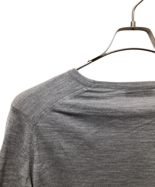 JOHN SMEDLEY（ジョンスメドレー）JOHN SMEDLEY (ジョンスメドレー) クルーネックウールニット グレー サイズ:Lの古着・服飾アイテム