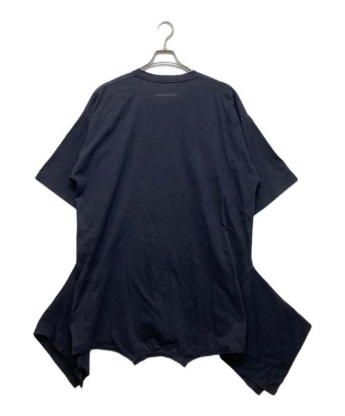 MM6 Maison Margiela（エムエムシックスメゾンマルジェラ）MM6 Maison Margiela (エムエムシックスメゾンマルジェラ) 反転デザインカットソーワンピース ネイビー サイズ:XSの古着・服飾アイテム