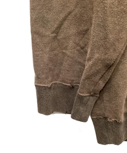 UNDERCOVER（アンダーカバー）UNDERCOVER (アンダーカバー) 21SS ボロ加工ワイドスウェット UC1A4802 / クルーネックスウェット ブラウン サイズ:3の古着・服飾アイテム