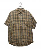 Burberry'sバーバリーズ）の古着「ノバチェック半袖シャツ」｜ベージュ