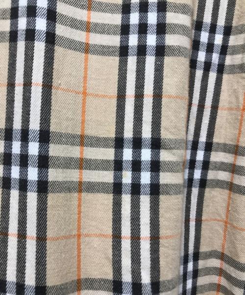 Burberry's（バーバリーズ）Burberry's (バーバリーズ) ノバチェック半袖シャツ ベージュ サイズ:XLの古着・服飾アイテム