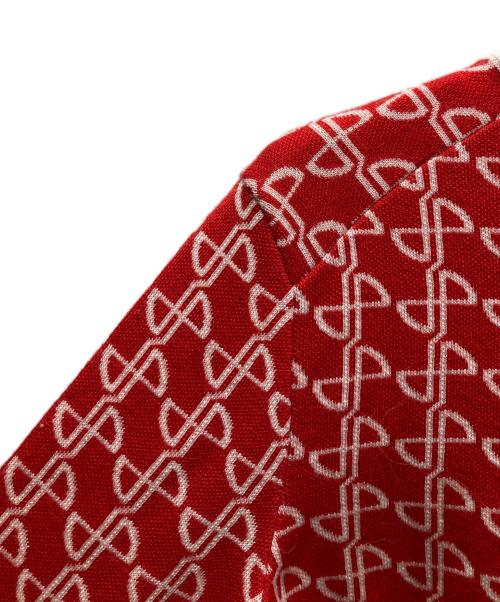 patou（パトゥ）Patou (パトゥ) 総柄ニット レッド サイズ:XSの古着・服飾アイテム