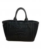 PRADAプラダ）の古着「エンボスロゴカナバ」｜ブラック