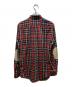 DSQUARED2 (ディースクエアード) エルボーパッチチェックシャツ レッド サイズ:48：8000円