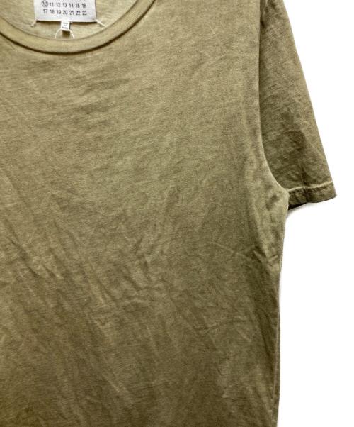 Maison Margiela（メゾンマルジェラ）Maison Margiela (メゾンマルジェラ) ガーメントダイ加工半袖Tシャツ オリーブ サイズ:48の古着・服飾アイテム