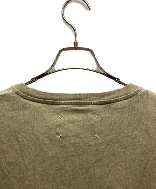 Maison Margiela（メゾンマルジェラ）Maison Margiela (メゾンマルジェラ) ガーメントダイ加工半袖Tシャツ オリーブ サイズ:48の古着・服飾アイテム