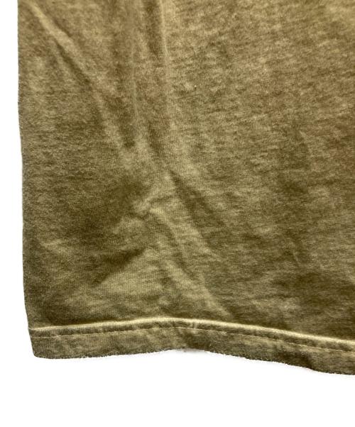 Maison Margiela（メゾンマルジェラ）Maison Margiela (メゾンマルジェラ) ガーメントダイ加工半袖Tシャツ オリーブ サイズ:48の古着・服飾アイテム