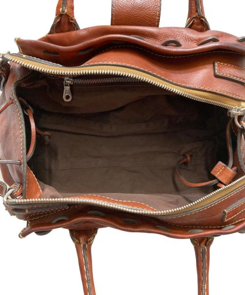 Chloe（クロエ）Chloe (クロエ) エディス ハンドバッグ ブラウンの古着・服飾アイテム
