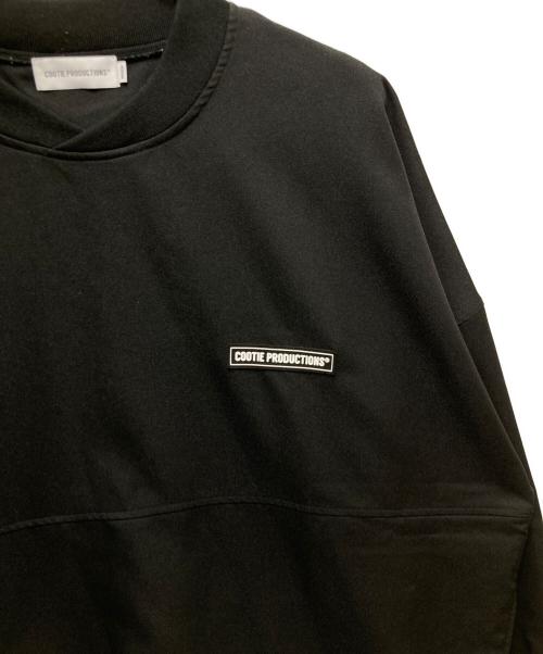 COOTIE PRODUCTIONS（クーティープロダクツ）COOTIE PRODUCTIONS (クーティープロダクツ) Polyester Twill Football Top ブラック サイズ:Mの古着・服飾アイテム