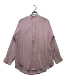 Plage（プラージュ）の古着「organdy sheer シャツ」｜ピンク