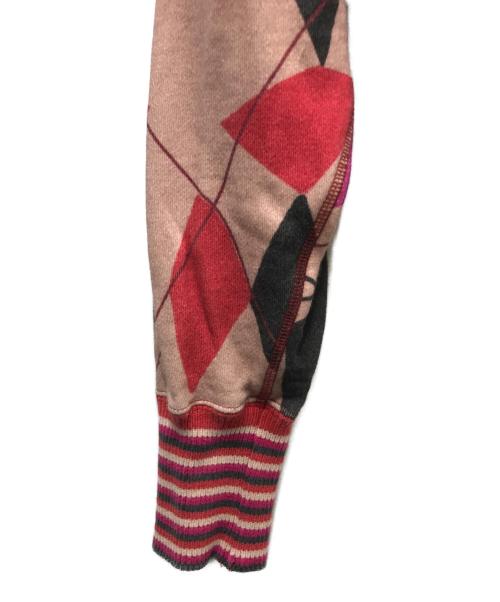 Vivienne Westwood RED LABEL（ヴィヴィアンウエストウッドレッドレーベル）Vivienne Westwood RED LABEL (ヴィヴィアンウエストウッドレッドレーベル) アーガイルジップパーカー レッド サイズ:00の古着・服飾アイテム