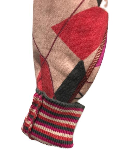 Vivienne Westwood RED LABEL（ヴィヴィアンウエストウッドレッドレーベル）Vivienne Westwood RED LABEL (ヴィヴィアンウエストウッドレッドレーベル) アーガイルジップパーカー レッド サイズ:00の古着・服飾アイテム
