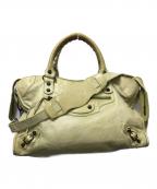 BALENCIAGAバレンシアガ）の古着「ラムスキンザシティ2WAYバッグ」｜イエロー