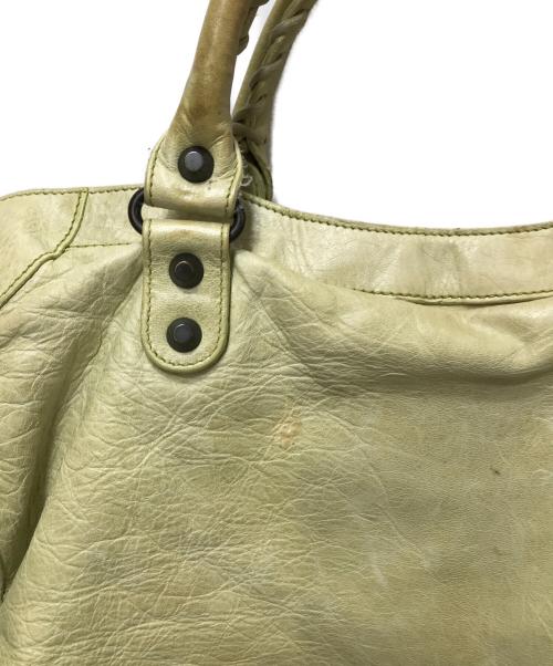 BALENCIAGA（バレンシアガ）BALENCIAGA (バレンシアガ) ラムスキンザシティ2WAYバッグ イエローの古着・服飾アイテム