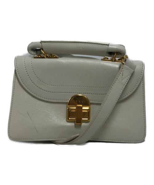 MARNI（マルニ）MARNI (マルニ) ジュリエット 2WAYハンドバッグ ホワイトの古着・服飾アイテム