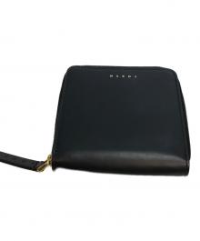 MARNI（マルニ）の古着「2つ折りレザー財布」｜ブラック