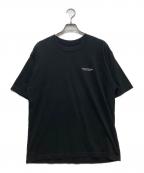 NEIGHBORHOODネイバーフッド）の古着「ロゴ刺繍半袖Tシャツ」｜ブラック