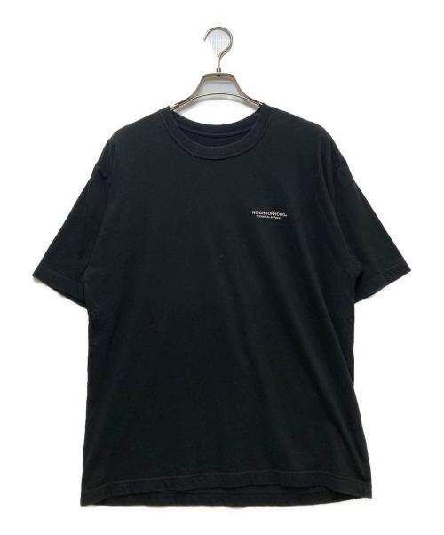 NEIGHBORHOOD（ネイバーフッド）NEIGHBORHOOD (ネイバーフッド) ロゴ刺繍半袖Tシャツ ブラック サイズ:Mの古着・服飾アイテム
