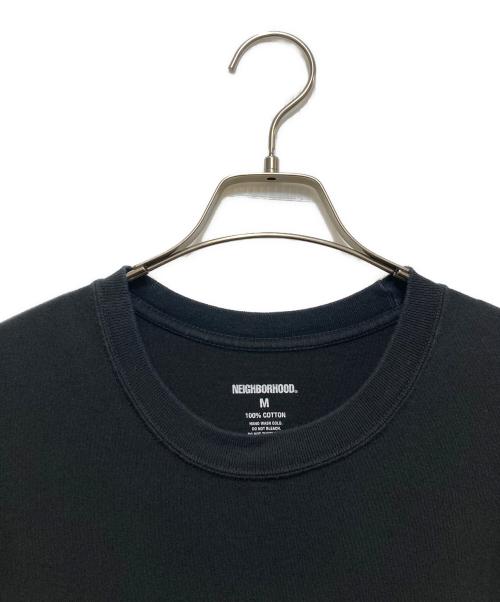 NEIGHBORHOOD（ネイバーフッド）NEIGHBORHOOD (ネイバーフッド) ロゴ刺繍半袖Tシャツ ブラック サイズ:Mの古着・服飾アイテム