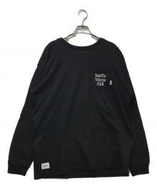WTAPS×VANS（ダブルタップス×ヴァンズ）の古着「WAFFLE LOVERS CLUB L/S TEE」｜ブラック