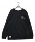 WTAPS（ダブルタップス）の古着「WAFFLE LOVERS CLUB L/S TEE」｜ブラック