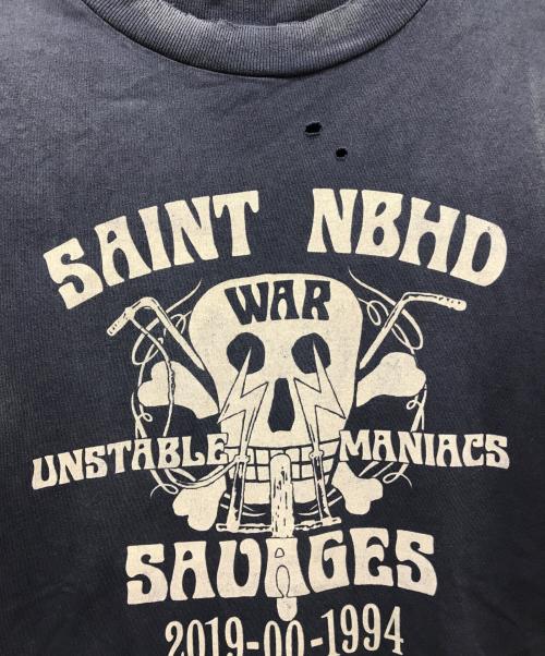 SAINT MICHAEL（セントマイケル）SAINT MICHAEL (セントマイケル) NEIGHBORHOOD (ネイバーフッド) NH SS TEE ブルー サイズ:Lの古着・服飾アイテム