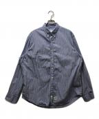 WTAPSダブルタップス）の古着「BD 03 / LS / COTTON. BROADCLOTH. TEXTILE. THOMAS MASON」｜ブルー