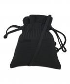 CFCLシーエフシーエル）の古着「STRATA GLITTER DRAWSTRING MINI BAG」｜ブラック