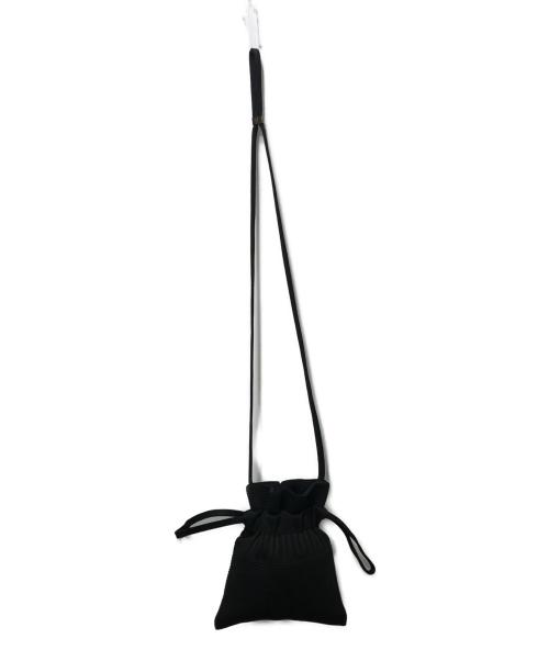 CFCL（シーエフシーエル）CFCL (シーエフシーエル) STRATA GLITTER DRAWSTRING MINI BAG ブラックの古着・服飾アイテム