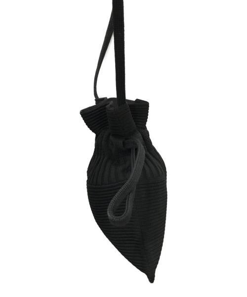 CFCL（シーエフシーエル）CFCL (シーエフシーエル) STRATA GLITTER DRAWSTRING MINI BAG ブラックの古着・服飾アイテム