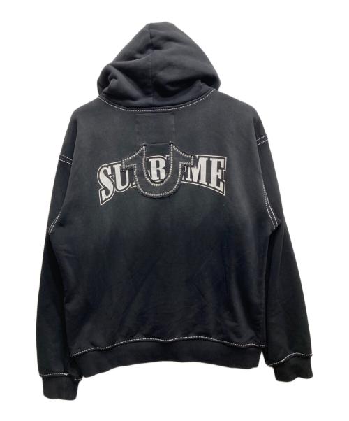 SUPREME（シュプリーム）Supreme (シュプリーム) TRUE RELIGION (トゥルー レリジョン) ジップパーカー ブラック サイズ:Sの古着・服飾アイテム