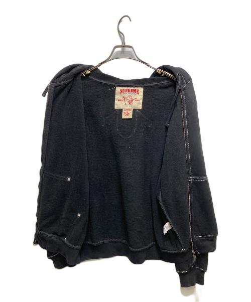 SUPREME（シュプリーム）Supreme (シュプリーム) TRUE RELIGION (トゥルー レリジョン) ジップパーカー ブラック サイズ:Sの古着・服飾アイテム